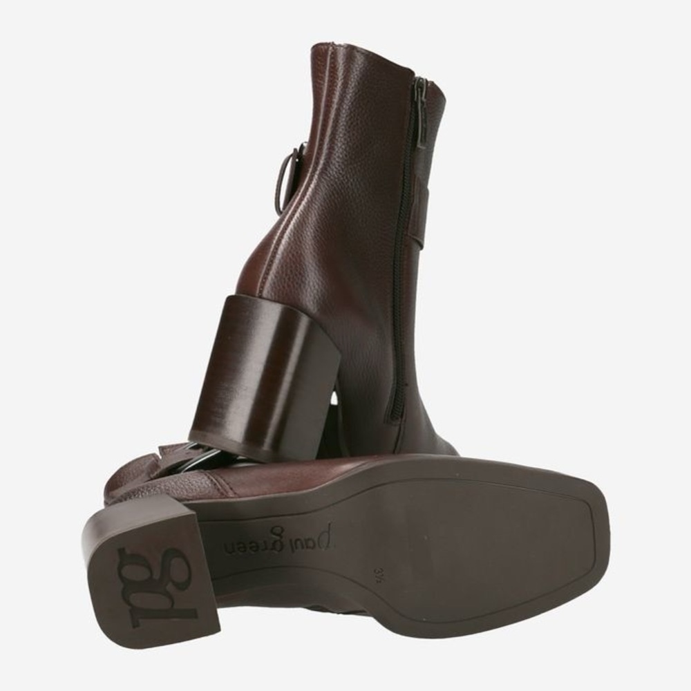 $500 Paul Green Nirvana Bootie Womens 6.5US Buckle Brown Leather NEW, (C‎ 332) - Picture 4 of 15